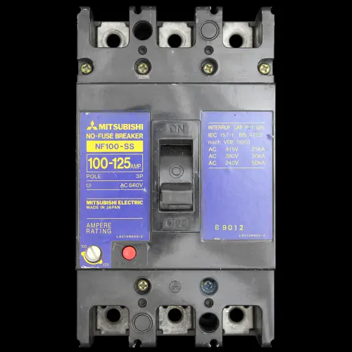MITSUBISHI 125 MCCB TRIPLE POLE 25kA NO-FUSE BREAKER NF100-SS