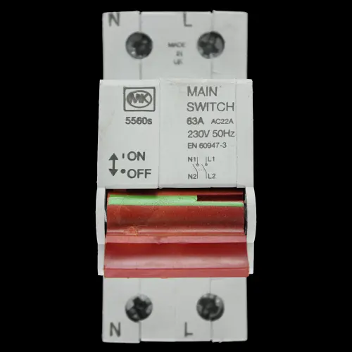 MK 63 AMP DOUBLE POLE MAIN SWITCH DISCONNECTOR AC22A 5560s