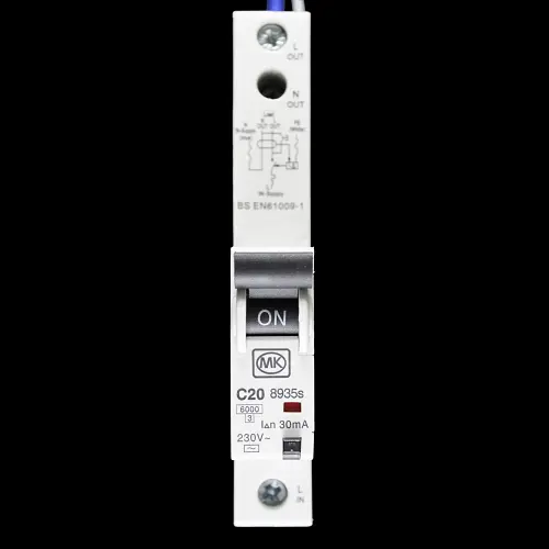 MK 20 AMP CURVE C 6kA 30mA RCBO TYPE AC SENTRY 8935s 08935s
