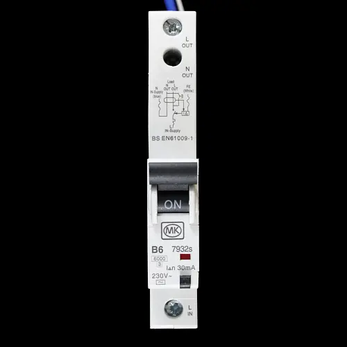 MK 6 AMP CURVE B 6kA 30mA RCBO TYPE AC 07932S 7932s SENTRY