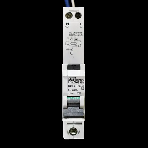MK 20 AMP CURVE B 6kA 30mA RCBO TYPE A SENTRY 6935s