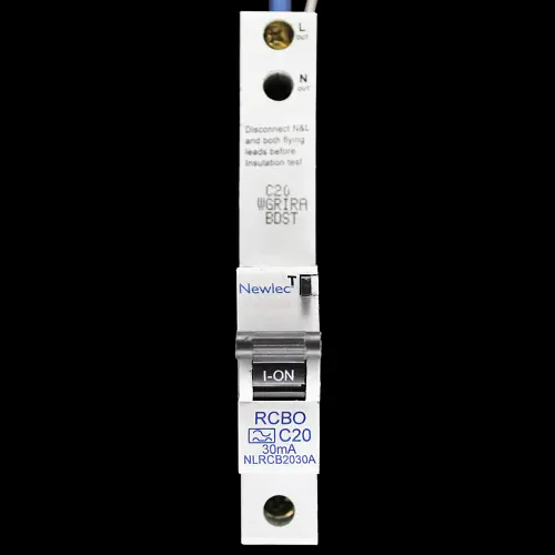 NEWLEC 20 AMP CURVE C 6kA 30mA RCBO TYPE A NLRCB2030A
