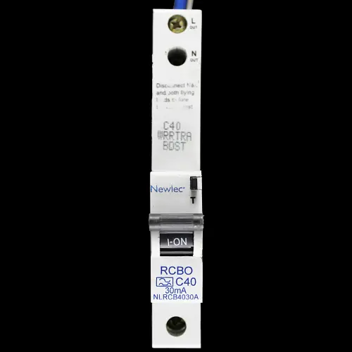 NEWLEC 40 AMP CURVE C 6kA 30mA RCBO TYPE A NLRCB4030A