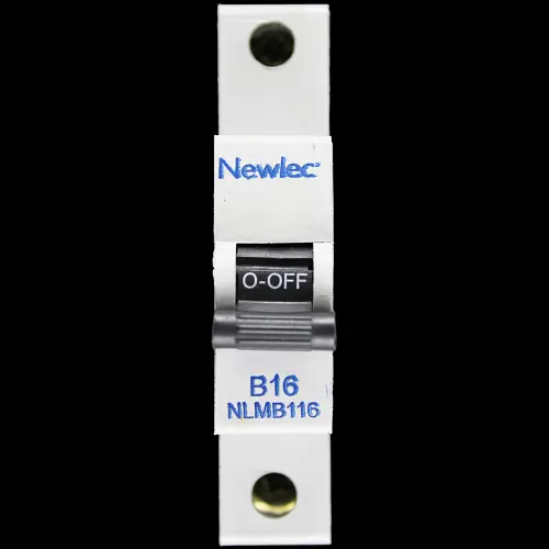 NEWLEC 16 AMP CURVE B 6kA MCB CIRCUIT BREAKER NLMB116 RC