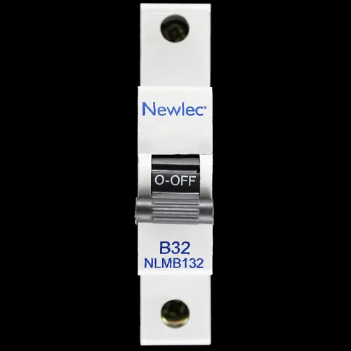 NEWLEC 32 AMP CURVE B 6kA MCB CIRCUIT BREAKER NLMB132 RC