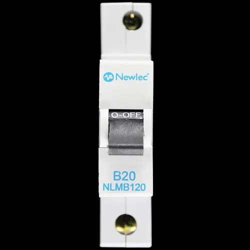 NEWLEC 20 AMP CURVE B 6kA MCB CIRCUIT BREAKER NLMB120 RW