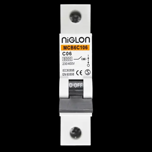 NIGLON 6 AMP CURVE C 6kA MCB CIRCUIT BREAKER MCB6C106