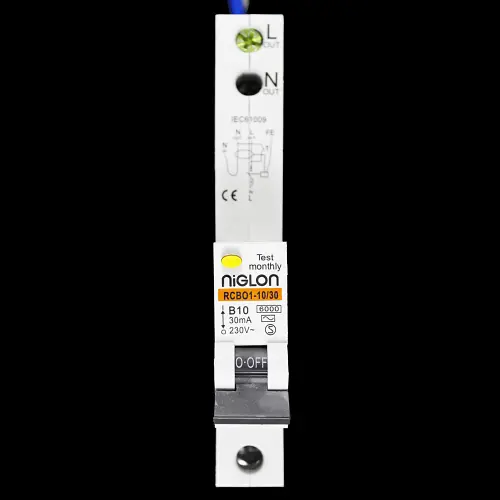 NIGLON 10 AMP CURVE B 6kA 30mA RCBO TYPE AC RCBO1-10/30