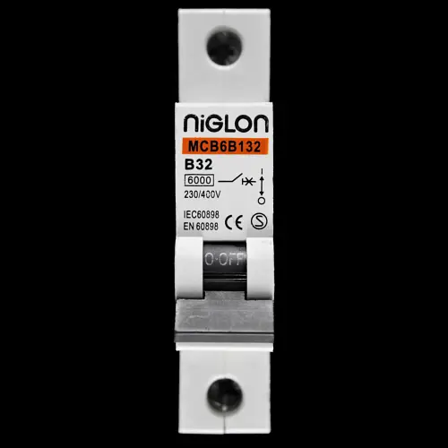NIGLON 32 AMP CURVE B 6kA MCB CIRCUIT BREAKER MCB6B132