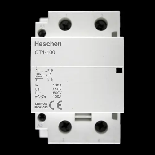 HESCHEN 100 AMP DOUBLE POLE NO CONTACTOR 230V COIL CT1-100