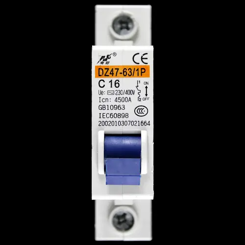 NANGUAN 16 AMP CURVE C 4.5kA MCB CIRCUIT BREAKER DZ47-63/1P