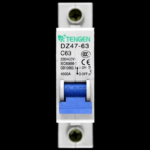 TENGEN 63 AMP CURVE C 4.5kA MCB CIRCUIT BREAKER DZ47-63