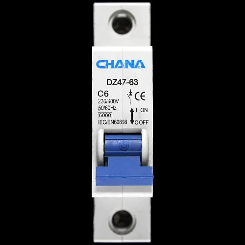 CHANA 6 AMP CURVE C 6kA MCB CIRCUIT BREAKER DZ47-63