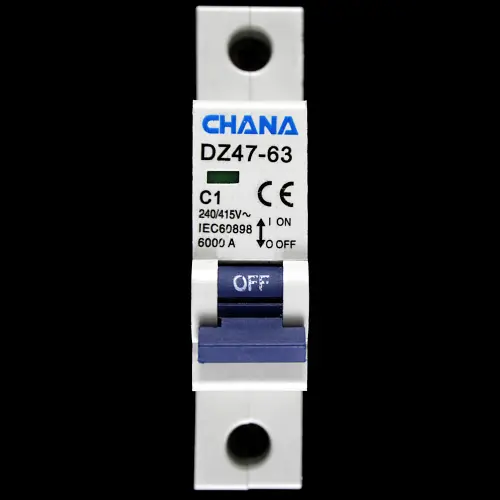 CHANA 1 AMP CURVE C 6kA MCB CIRCUIT BREAKER DZ47-63