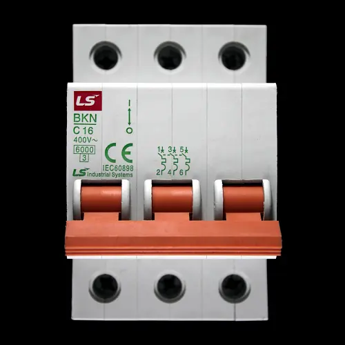 LS 16 AMP CURVE C 6kA TRIPLE POLE MCB CIRCUIT BREAKER BKN