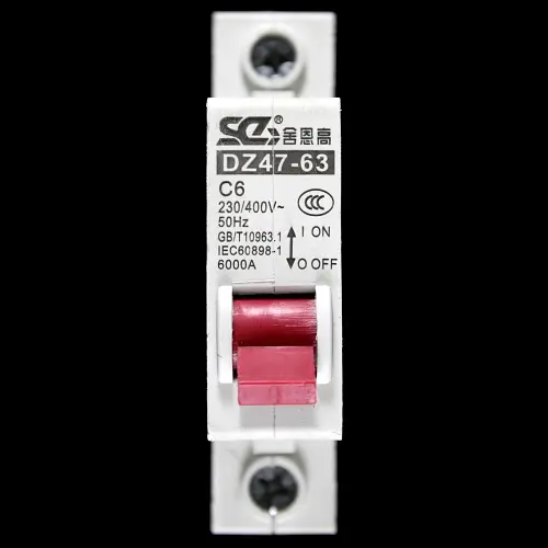 SE 6 AMP CURVE C 6kA MCB CIRCUIT BREAKER DZ47-63