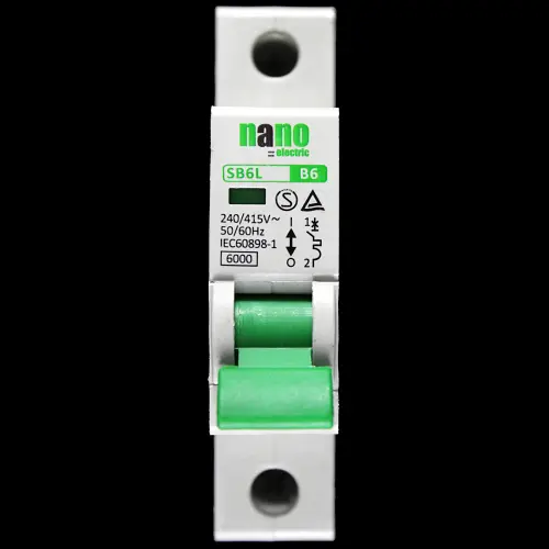 NANO 6 AMP CURVE B 6kA MCB CIRCUIT BREAKER SB6L