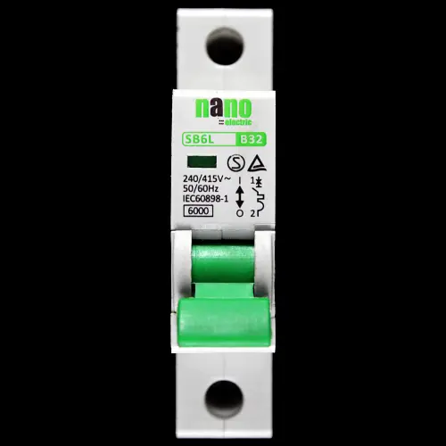 NANO 32 AMP CURVE B 6kA MCB CIRCUIT BREAKER SB6L