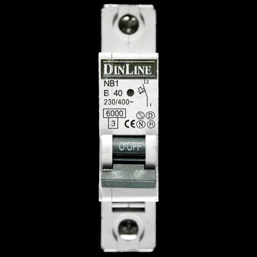 DINLINE 40 AMP CURVE B 6kA MCB CIRCUIT BREAKER NB1