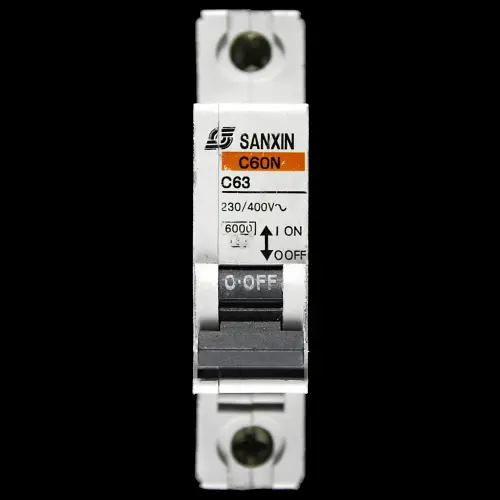 SANXIN 63 AMP CURVE C 6kA MCB CIRCUIT BREAKER C60N