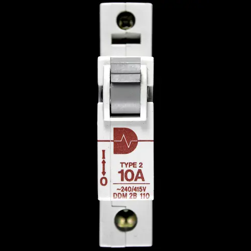 DURHAM SWITCHGEAR 10 AMP TYPE 2 M9 MCB CIRCUIT BREAKER DDM2B110
