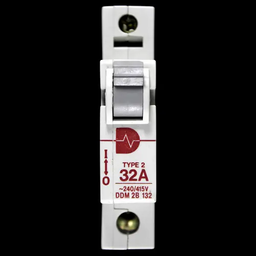 DURHAM SWITCHGEAR 32 AMP TYPE 2 M9 MCB CIRCUIT BREAKER DDM2B132