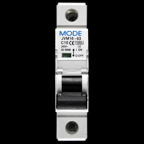 MODE 10 AMP CURVE C 10kA MCB CIRCUIT BREAKER JVM16-63