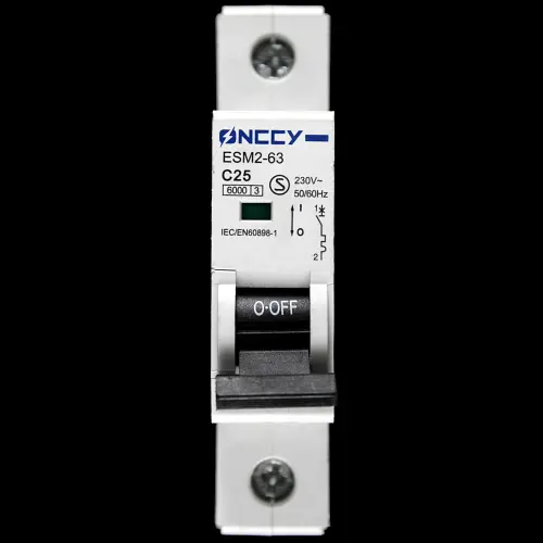ONCCY 25 AMP CURVE C 6kA MCB CIRCUIT BREAKER ESM2-63