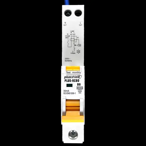 PLUSSHIELD B 6 RCBO 6kA 30mA RCBO TYPE A PLUS-RCBO