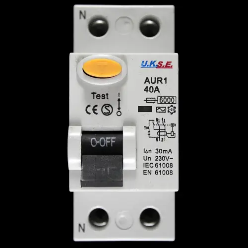 U.K.S.E. 40 RCD DOUBLE POLE 30mA TYPE AC AUR1