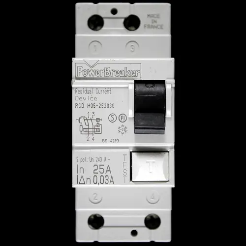 POWERBREAKER 25 RCD DOUBLE POLE 30mA H05-252030