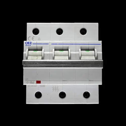 OEZ C 100 MCB TRIPLE POLE 10kA CIRCUIT BREAKER LST MINIA