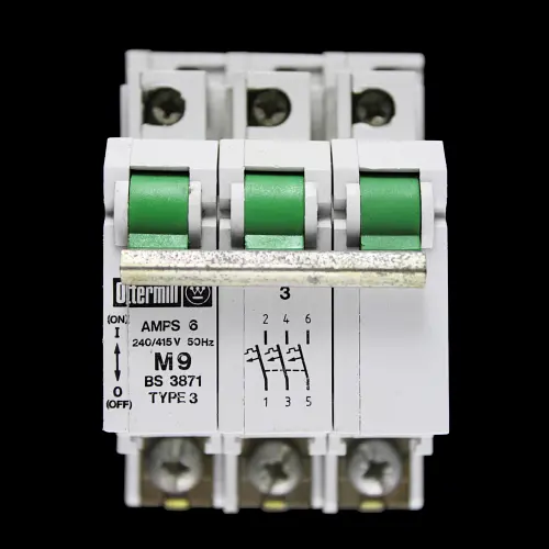 OTTERMILL 6 AMP TYPE 3 M9 TRIPLE POLE MCB CIRCUIT BREAKER SYSTEM T