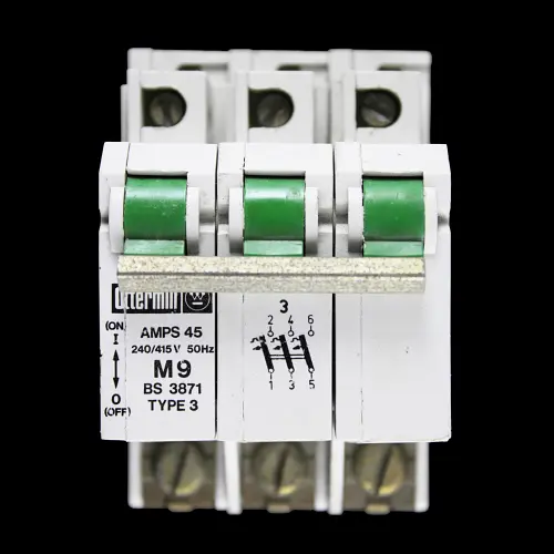 OTTERMILL 45 AMP TYPE 3 M9 TRIPLE POLE MCB CIRCUIT BREAKER SYSTEM T G453P
