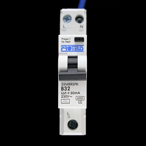 PROTEUS 32 AMP CURVE B 6kA 30mA RCBO TYPE A 32MBRSPK