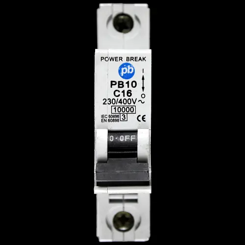 POWER BREAK 16 AMP CURVE C 10kA MCB CIRCUIT BREAKER PB10