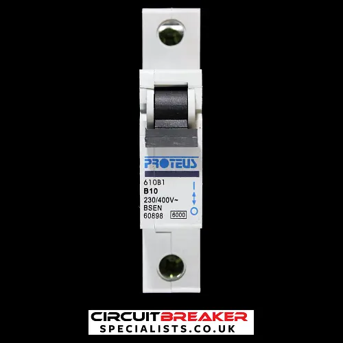 PROTEUS 10 AMP CURVE B 6kA MCB CIRCUIT BREAKER GEYER 610B1