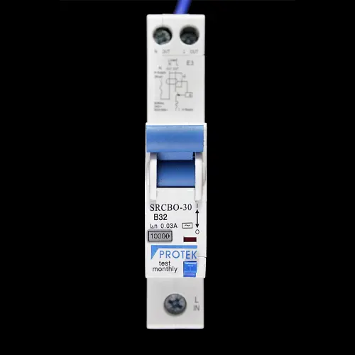 PROTEK 32 AMP CURVE B 10kA 30mA RCBO TYPE AC SRCBO1-30/B32