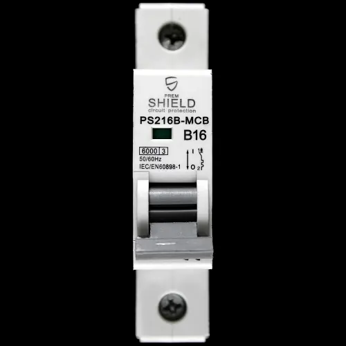 PREMSHIELD 16 AMP CURVE B 6kA MCB CIRCUIT BREAKER PS216B-MCB