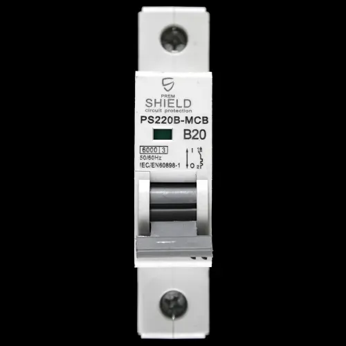 PREMSHIELD 20 AMP CURVE B 6kA MCB CIRCUIT BREAKER PS220B-MCB