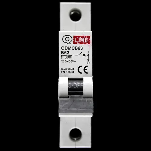 QLINE 63 AMP CURVE B 6kA MCB CIRCUIT BREAKER QDMCB63