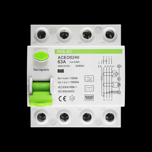 ROLEC 63 AMP 30mA FOUR POLE RCD TYPE B ACEO0240
