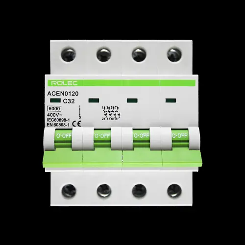 ROLEC 32 AMP CURVE C 6kA FOUR POLE MCB CIRCUIT BREAKER ACEN0120