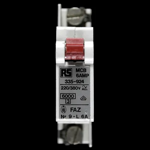 RS 6 AMP 6kA MCB CIRCUIT BREAKER FAZ NR9-L6A 335 924