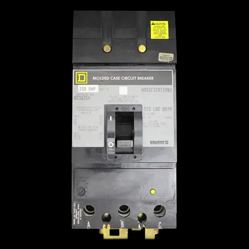 SQUARE D 250 AMP 25kA TRIPLE POLE MCCB KA36250