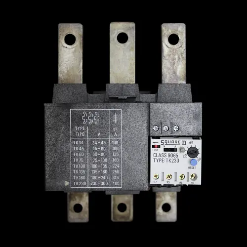 SQUARE D 230 - 300 AMP TRIPLE POLE THERMAL OVERLOAD RELAY 9065 TK230