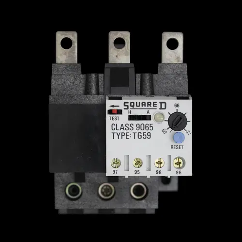 SQUARE D 59 - 72 AMP TRIPLE POLE THERMAL OVERLOAD RELAY 9065 TG59