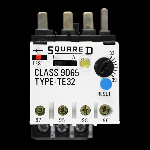 SQUARE D 32 - 39 AMP TRIPLE POLE THERMAL OVERLOAD RELAY 9065 TE32