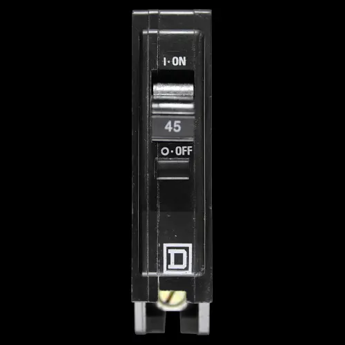 SQUARE D 45 AMP 3kA MCB CIRCUIT BREAKER QOX QOXD145