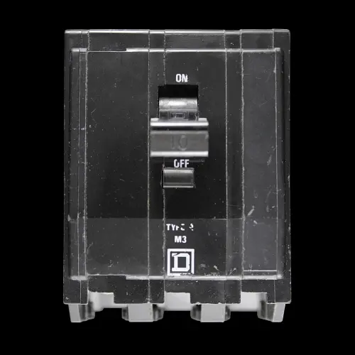 SQUARE D 10 AMP TYPE 4 M3 TRIPLE POLE MCB CIRCUIT BREAKER